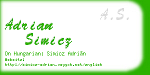 adrian simicz business card